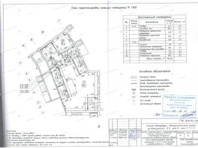 📌 Согласование перепланировки с расширением санузла и проёмами: улица Красуцкого, дом 3, литера М, помещения
