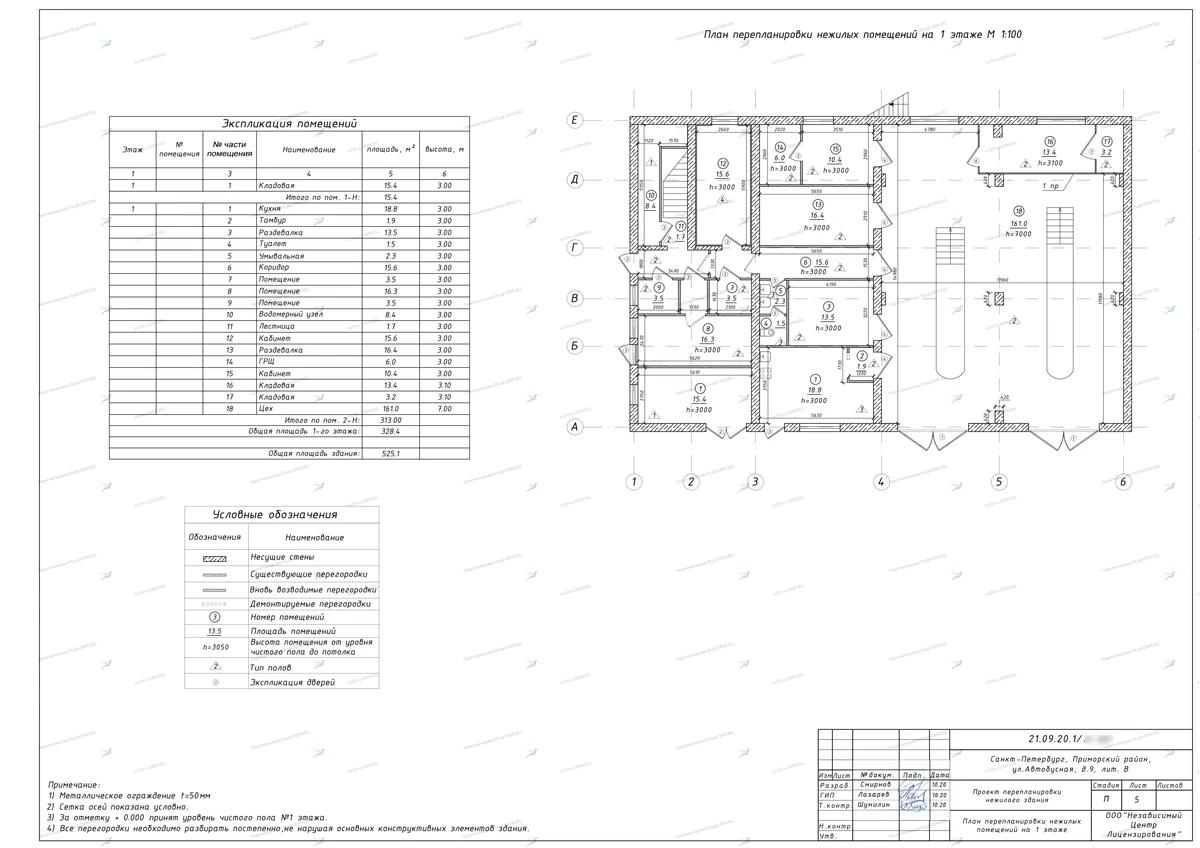 Согласование перепланировки с переносом проемов и заменой оконно-дверного блока на Лиговском проспекте, 271 (Фрунзенский район)